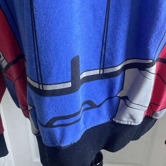 Marvel Iron Patriot Iron Man 3 Zip Front Hoodie sz L - Picture 9 of 14